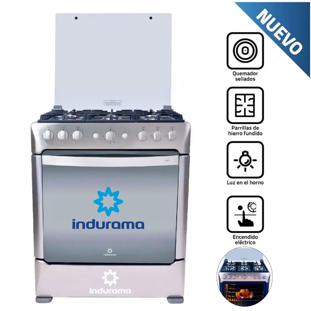 Cocina GLP Indurama Parma Zafiro 6 hornillas