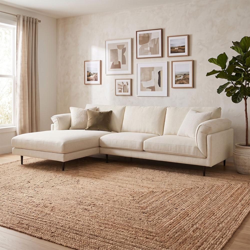 Sofá Seccional Bosco color ivory Ambienta Home