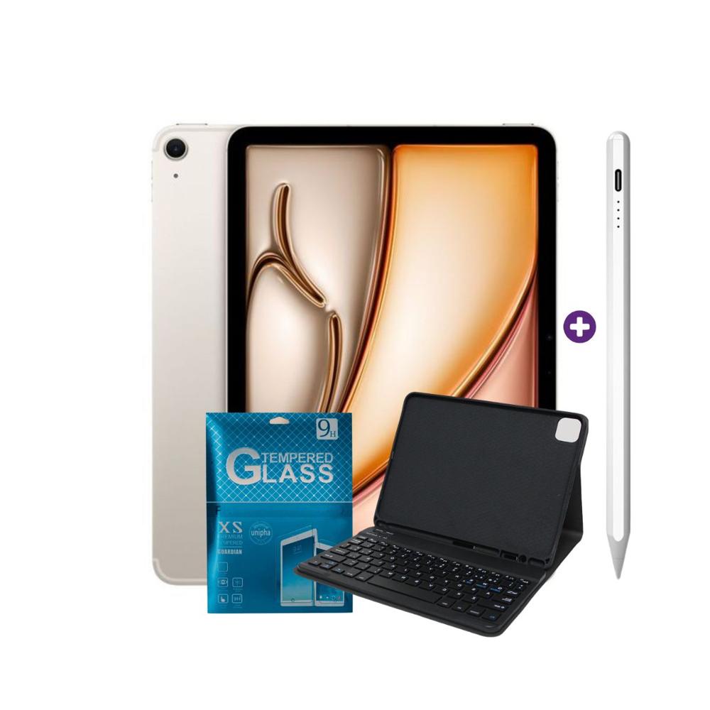 iPad Air 11 Pulgadas M4 128 GB WiFi Starlight Smart Keyboard  Compatible y Pencil Alternativo y mica