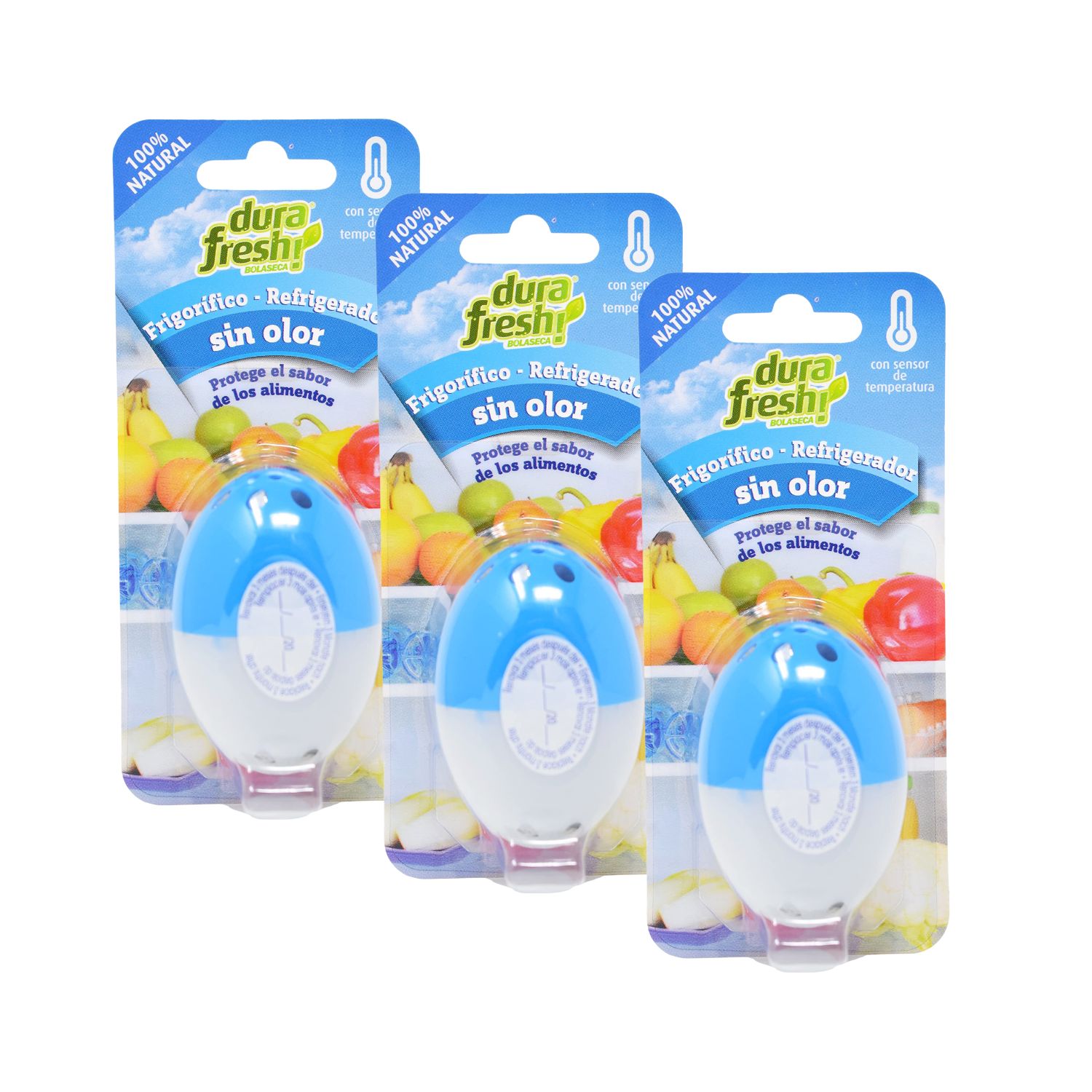 Absorbedor de malos olores para refrigerador pack x 3und