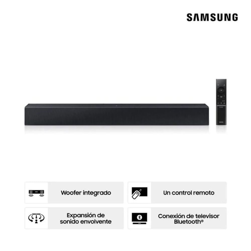 Soundbar Samsung 2.0 CH HW B400F 40 Watts 2025