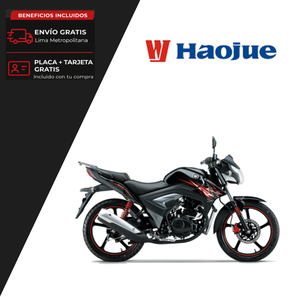 Motocicleta HAOJUE KA 150 Negro + incluye regalo y casco