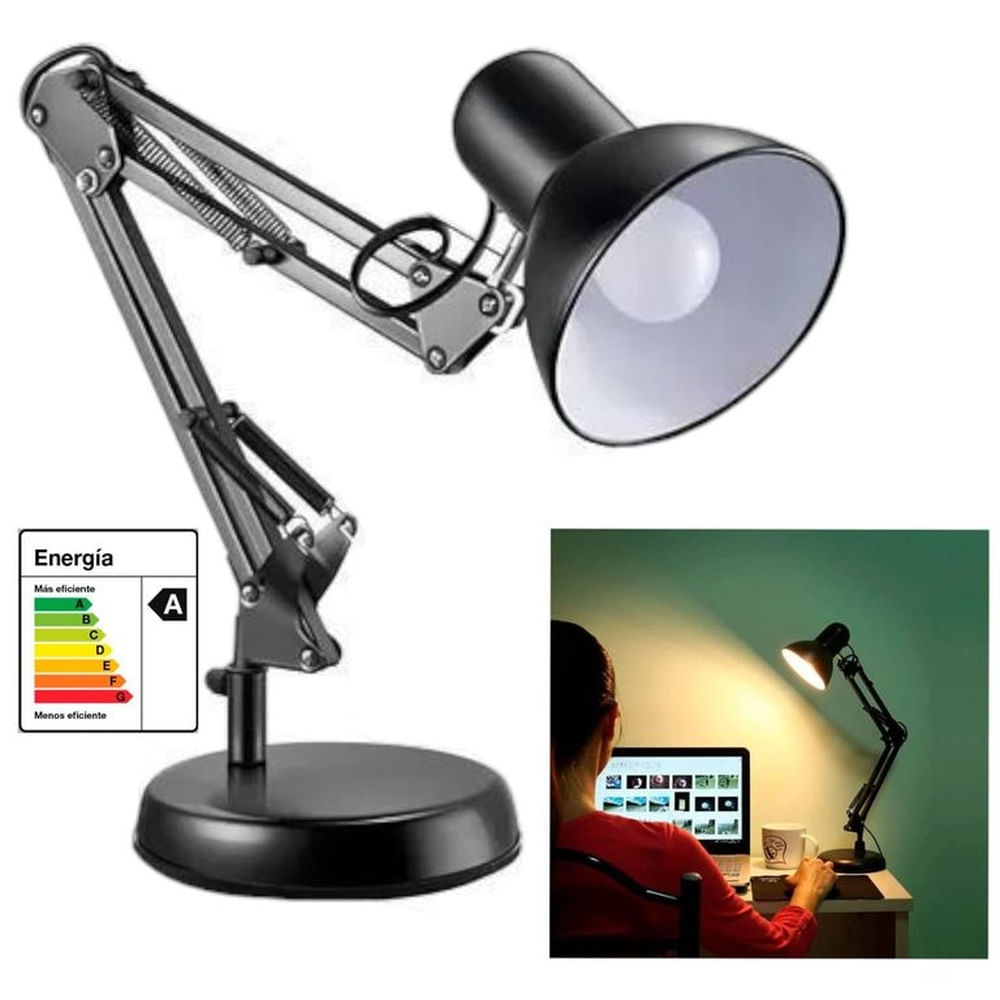 Lámpara Led Mesa Escritorio Brazo Flexible Vintage MT811