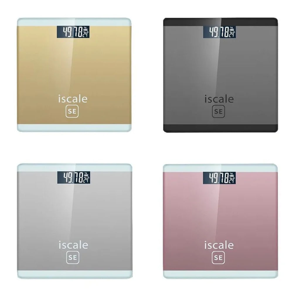Bascula Balanza de Vidrio Templado Iscale Digital Hasta 150KG