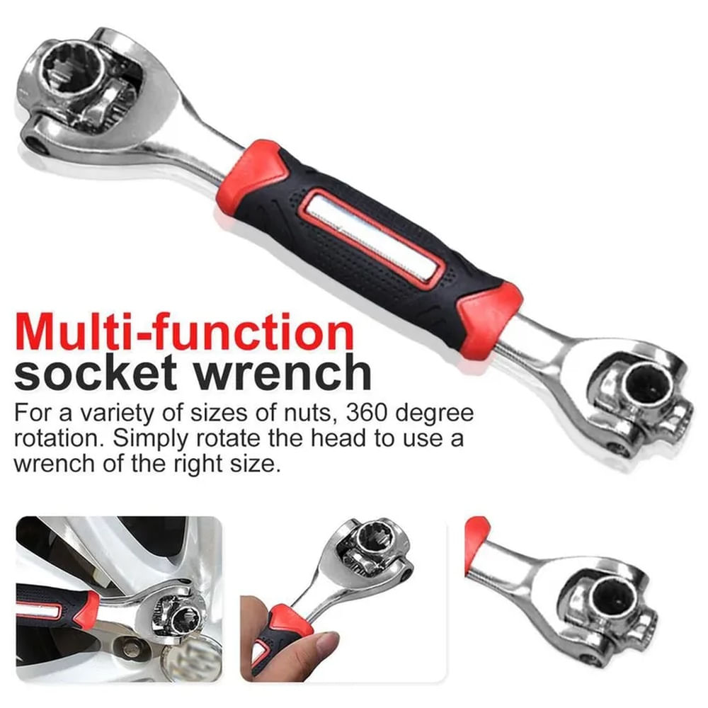 Llave 48 En 1 Con Cabezal Giratorio 360 Grados De Reparación Wrench Multicolor