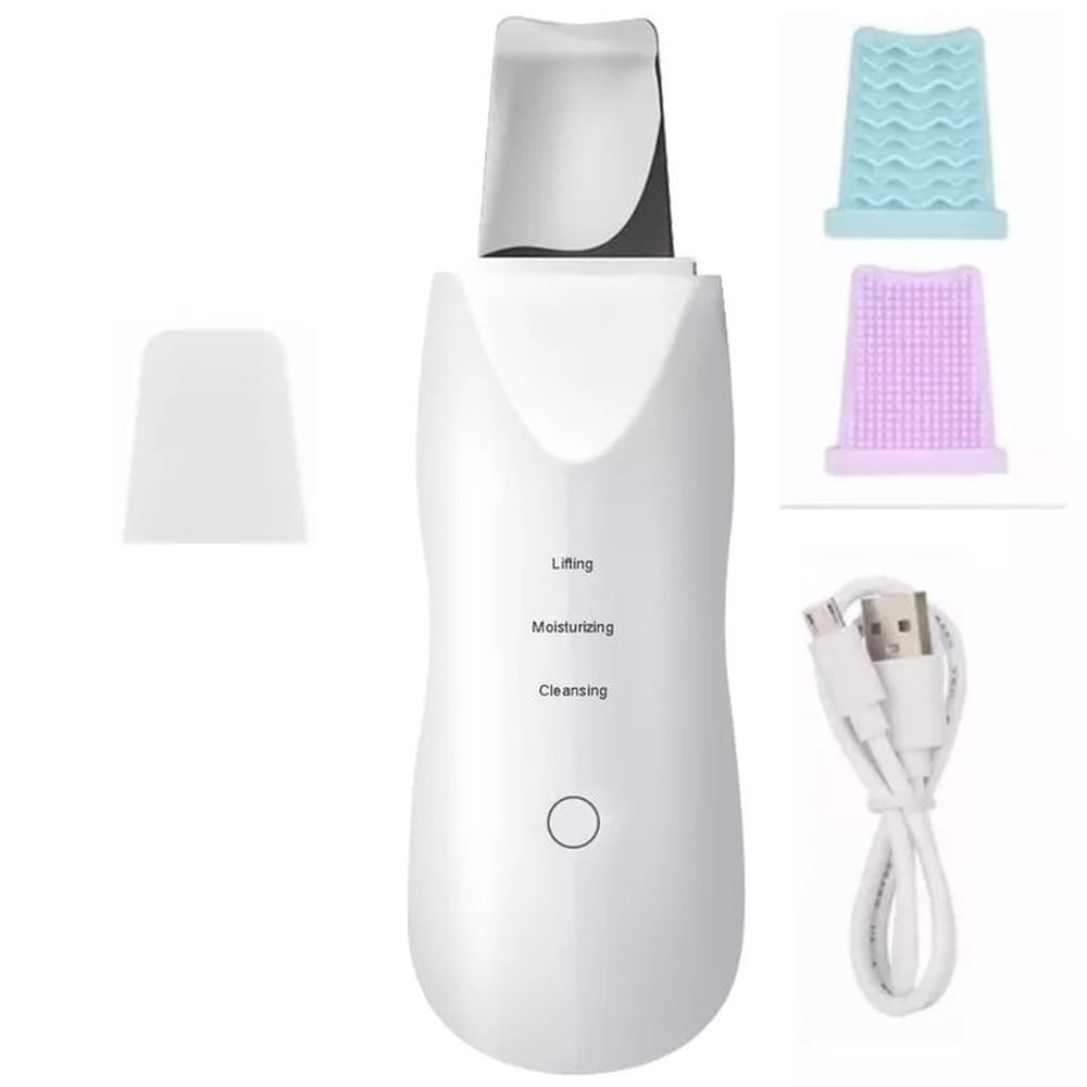 Dispositivo Peeling Ultrasónico Facial Limpiador Profundo Poros Anti-Acné Rejuvenece Piel