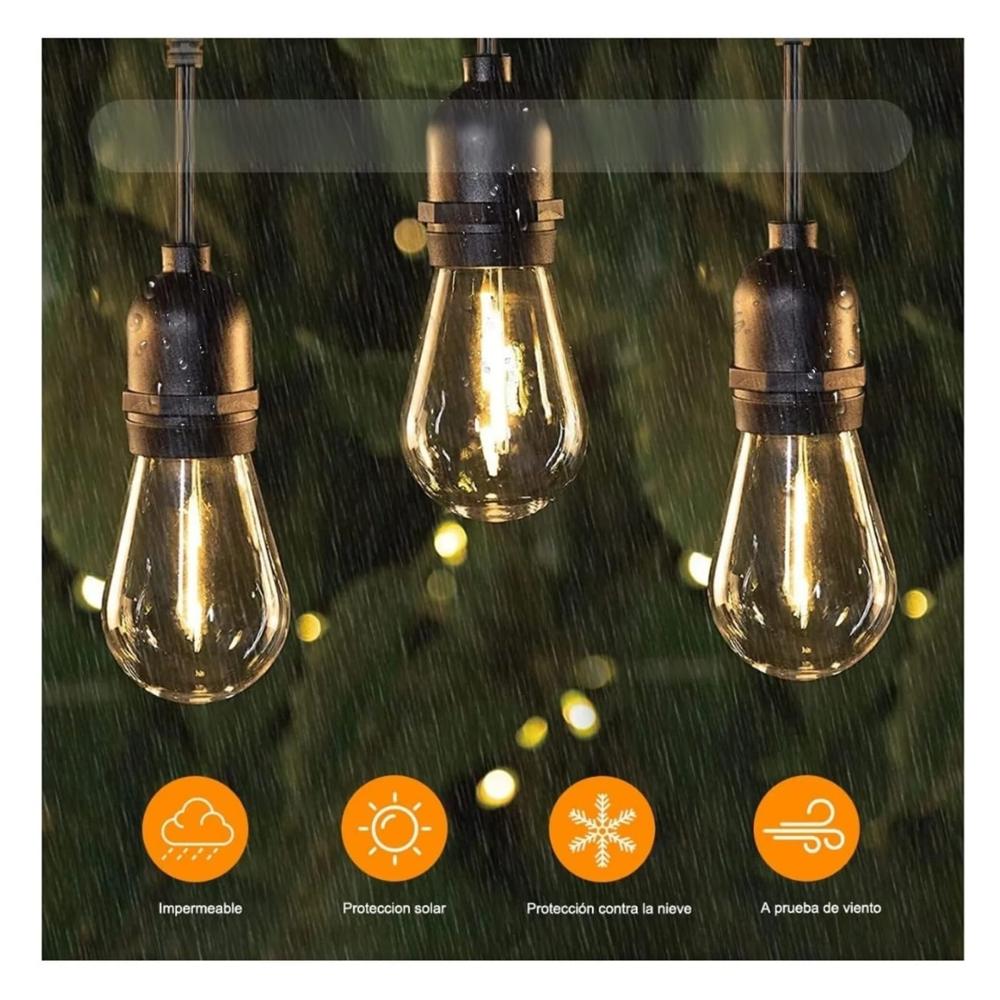 GUIRNALDA SOLAR LED DECORATIVA 5 METROS