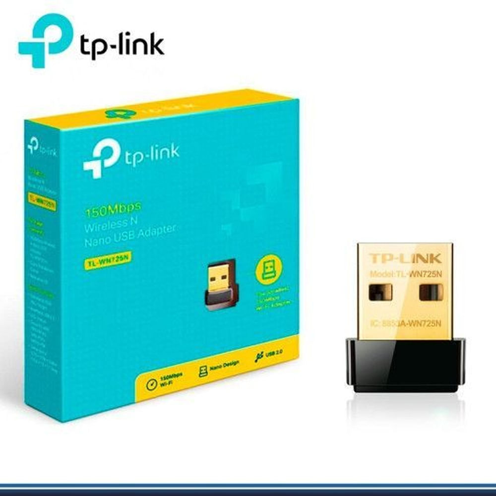 Tp-Link Tl-Wn725n Adaptador Nano Usb Inalambrico 150Mbps Negro