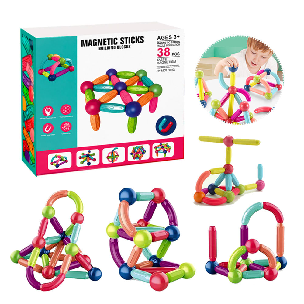 Magnetic Sticks 38 Piezas de Construccion