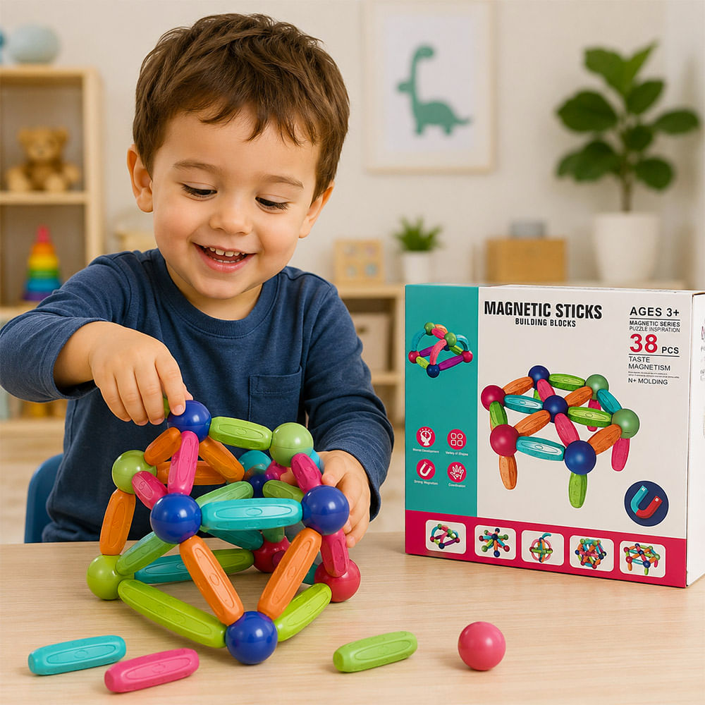 Magneticos 38 Piezas Magnetic Sticks