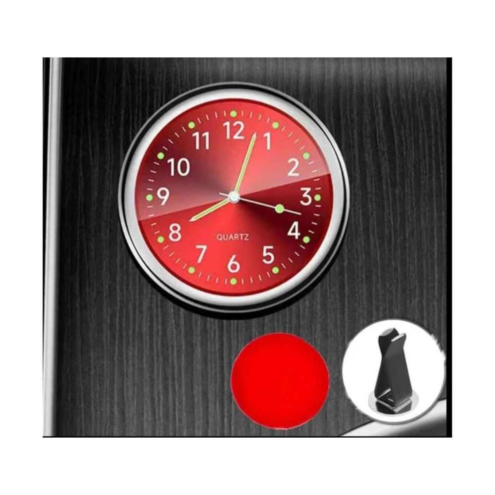 Reloj de Cuarzo para Interior de Auto Negro