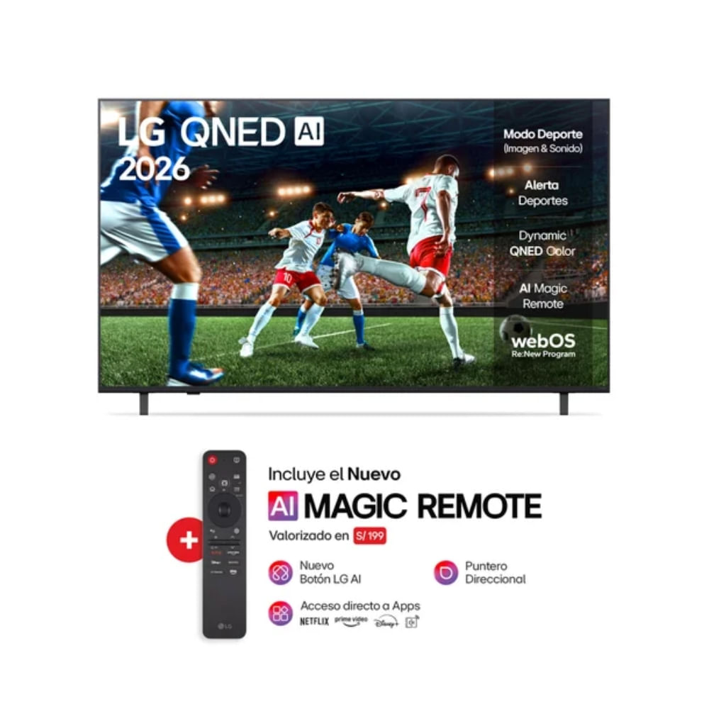 Televisor LG Smart TV 86 QNED 4K UHD 86QNED73ASA