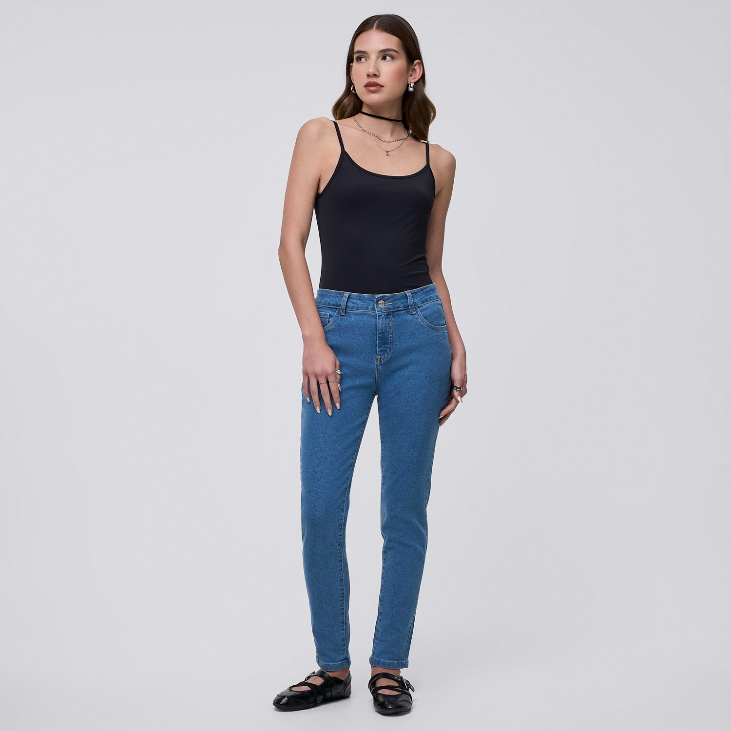 Jean Mujer Jepit Classic 1 Hypnotic Skinny Celeste 28
