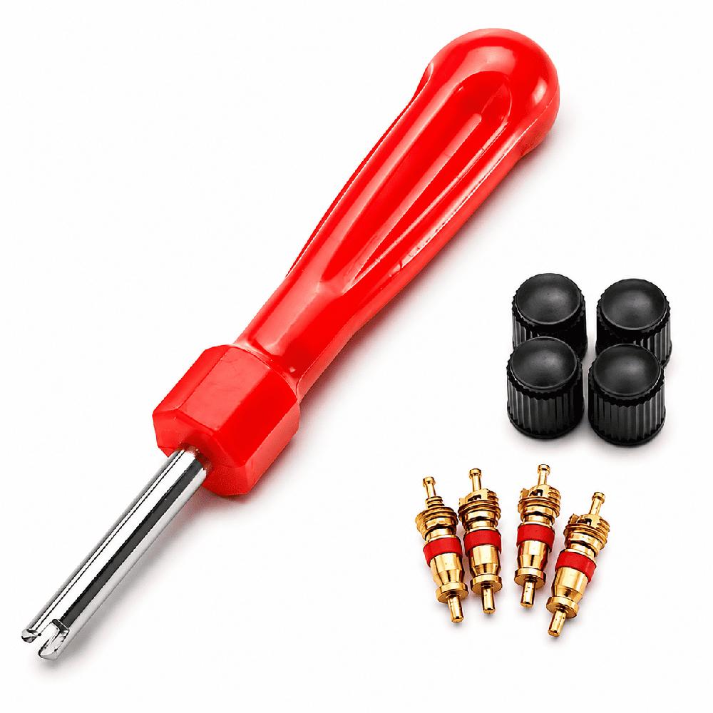 Kit Extractor Saca Válvula De Neumático  4 Núcleos