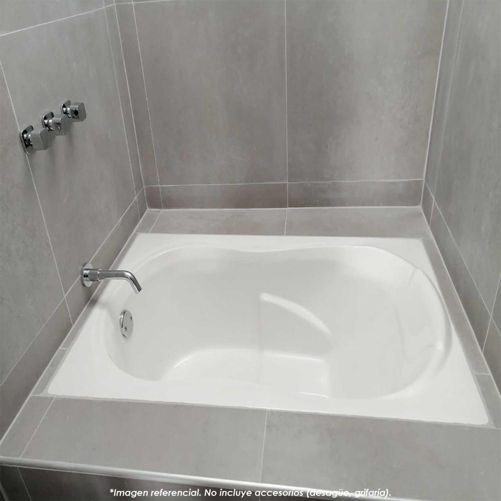 Tina de Baño Moderna Blanco 121x75