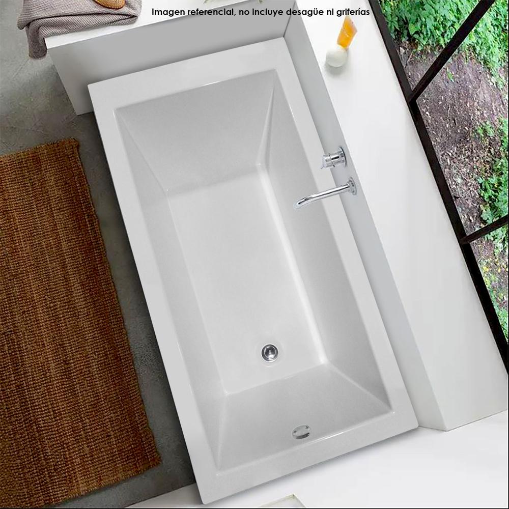 Tina de Baño Minimalista Blanco 150x80