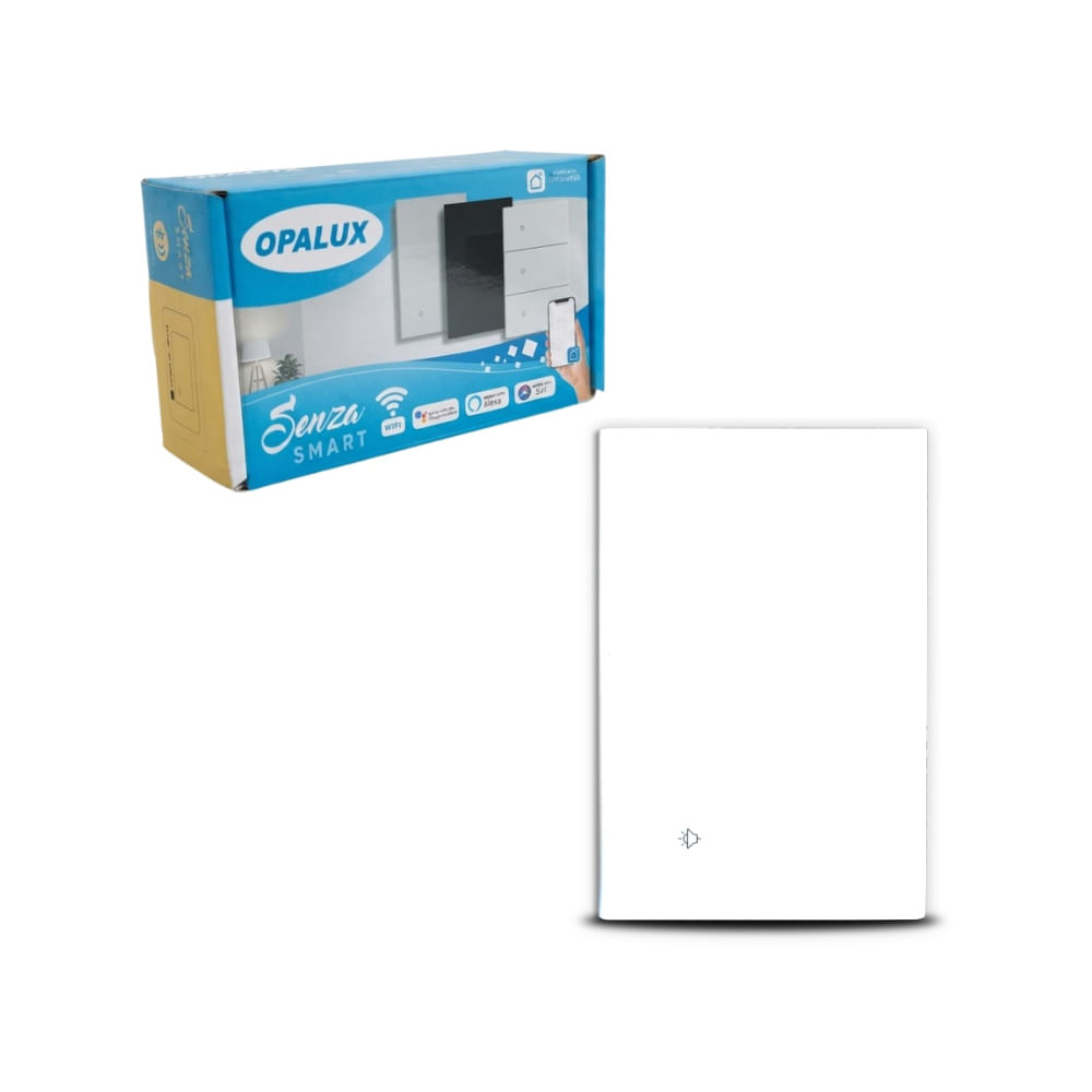 Interruptor Inteligente Tactil WiFi Simple OPALUX OP-AM01BL