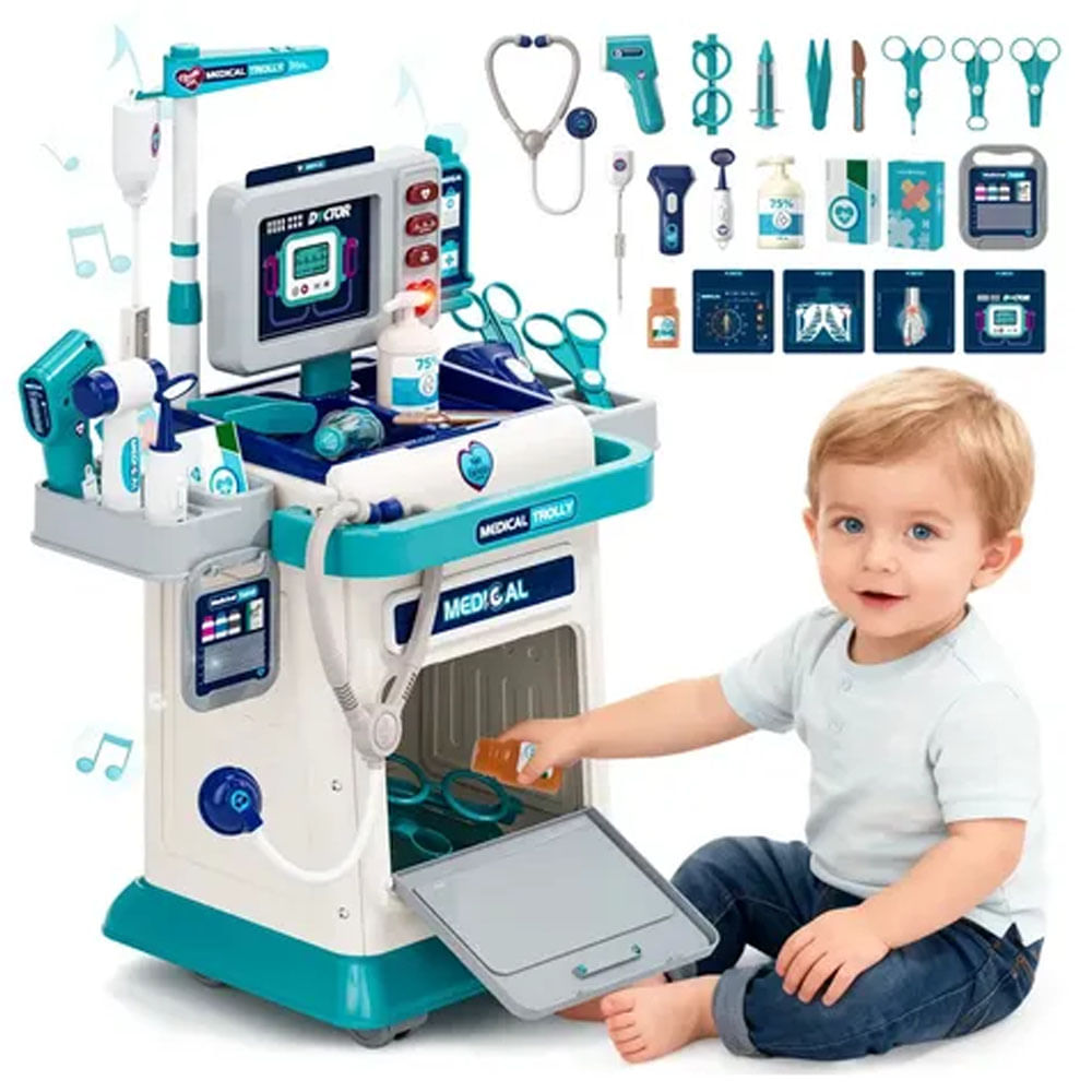 Set de Doctor Carrito Medico 37 Piezas