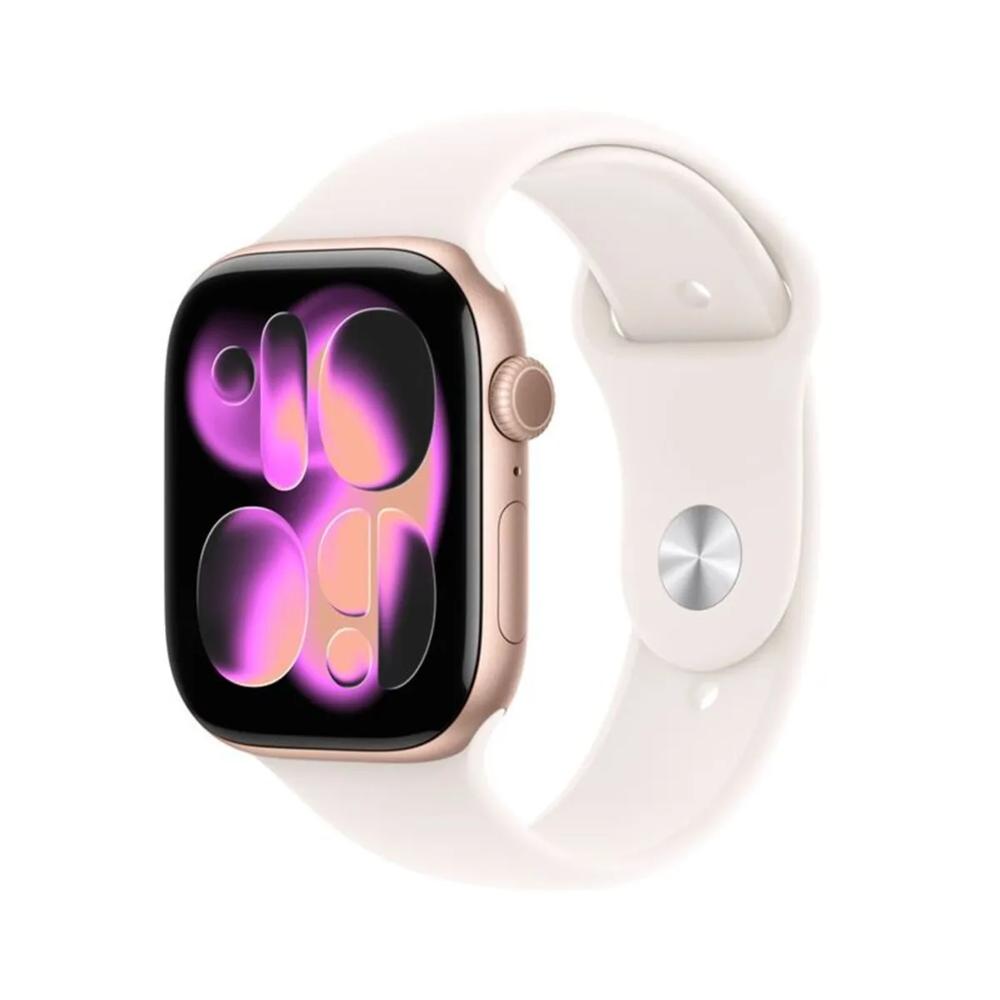 Apple Watch Series 11 GPS 42mm Caja Aluminio Correa Deportiva S-M Color Rosa Gold