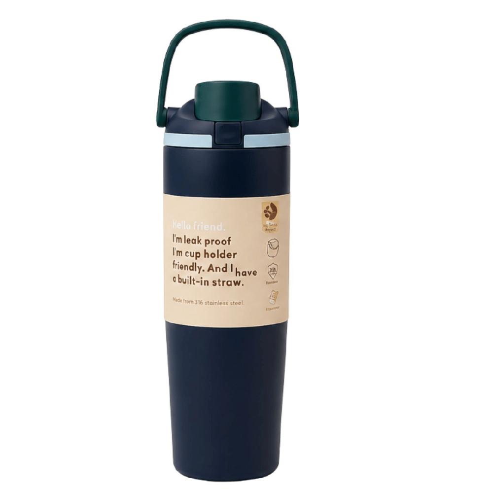 Termo Toma todo de acero inoxidable 900 ml Azul marino