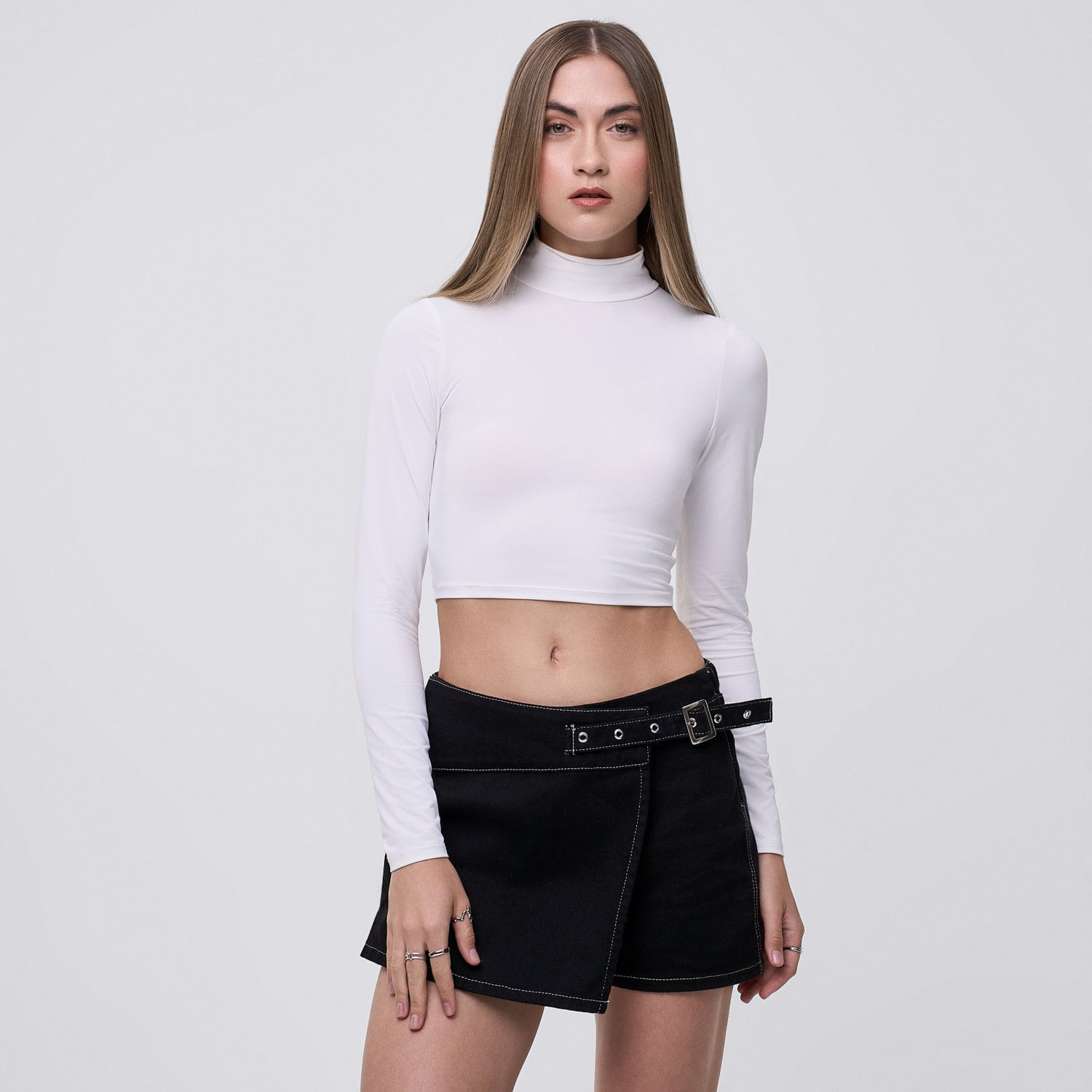 Polo Mujer Soft Hypnotic Manga Larga Off White L