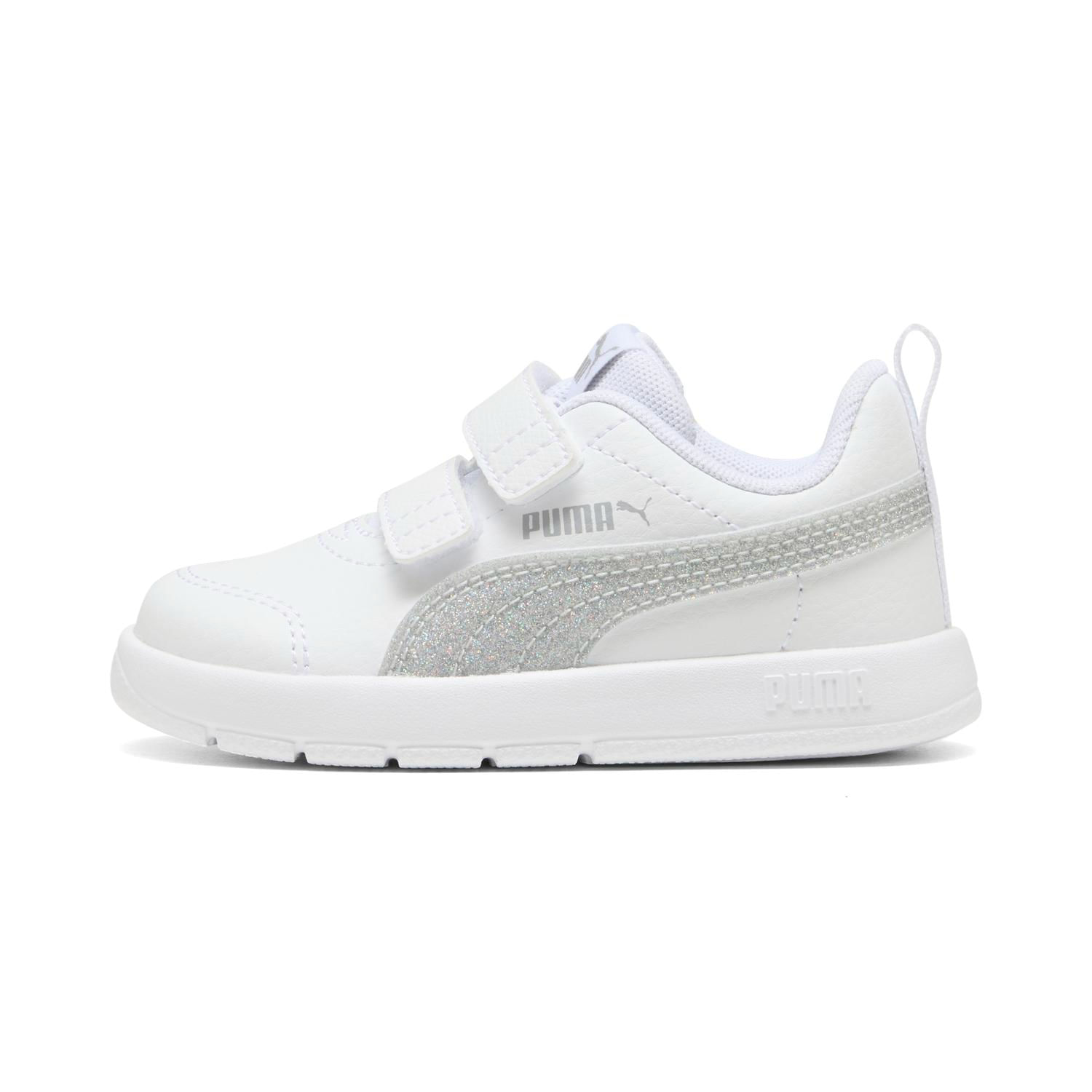 Zapatillas Urbanas Puma Blanco Niña Courtflex V3 Glitz V Inf 7K