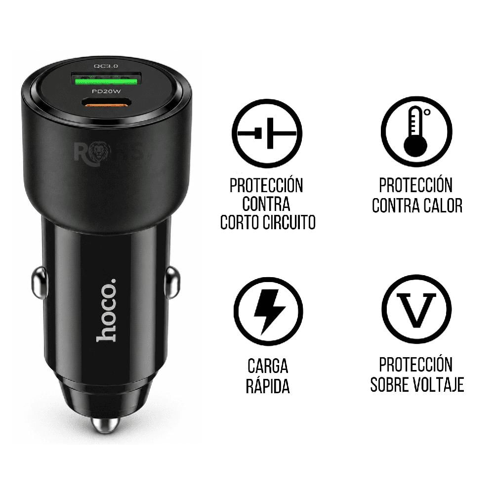 Cargador Para Auto para Celular Puerto USB 38W Con Doble