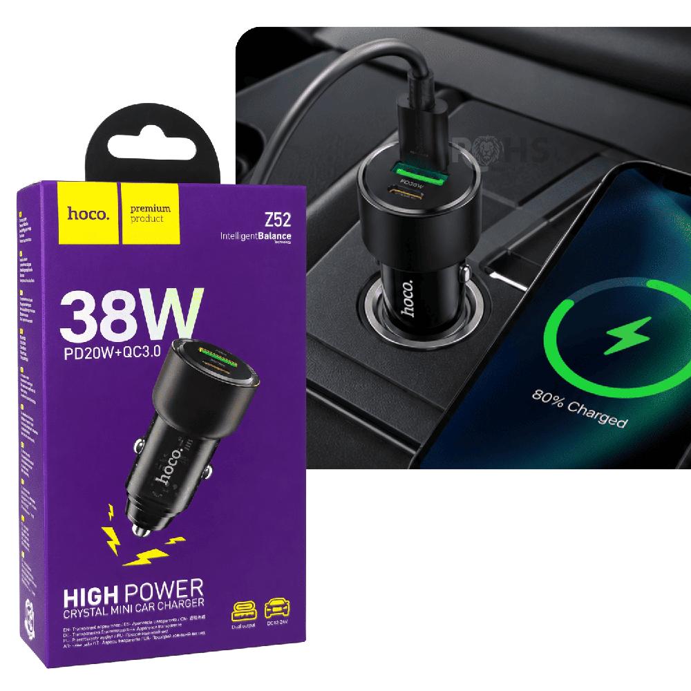 Cargador Para Auto para Celular Con Doble Puerto USB 38W
