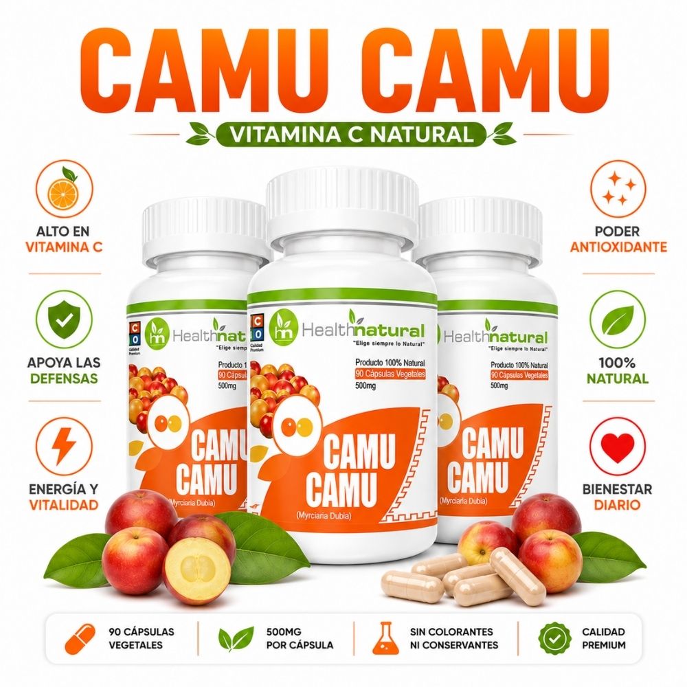 PACK 3 CAMU CAMU HEALTHNATURAL 1500MG