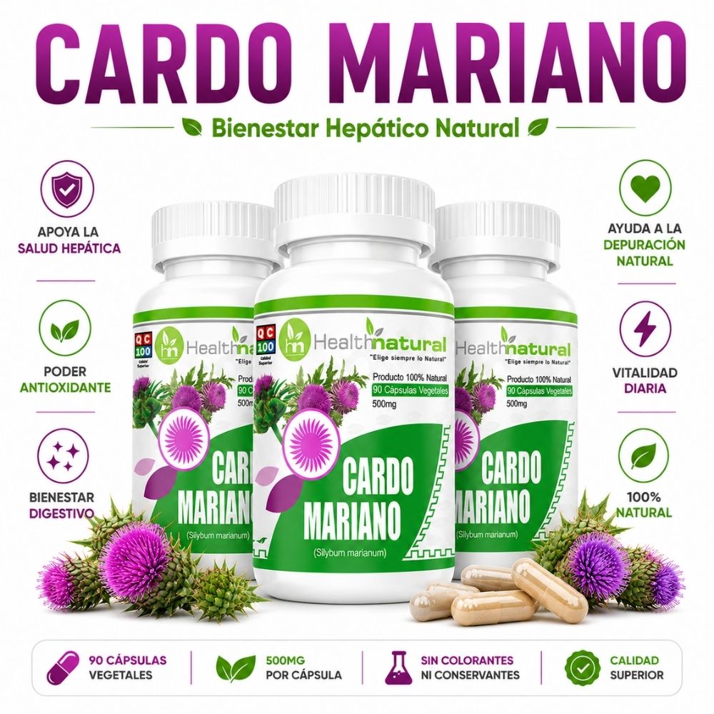 PACK 3 CARDO MARIANO HEALTHNATURAL 1500MG