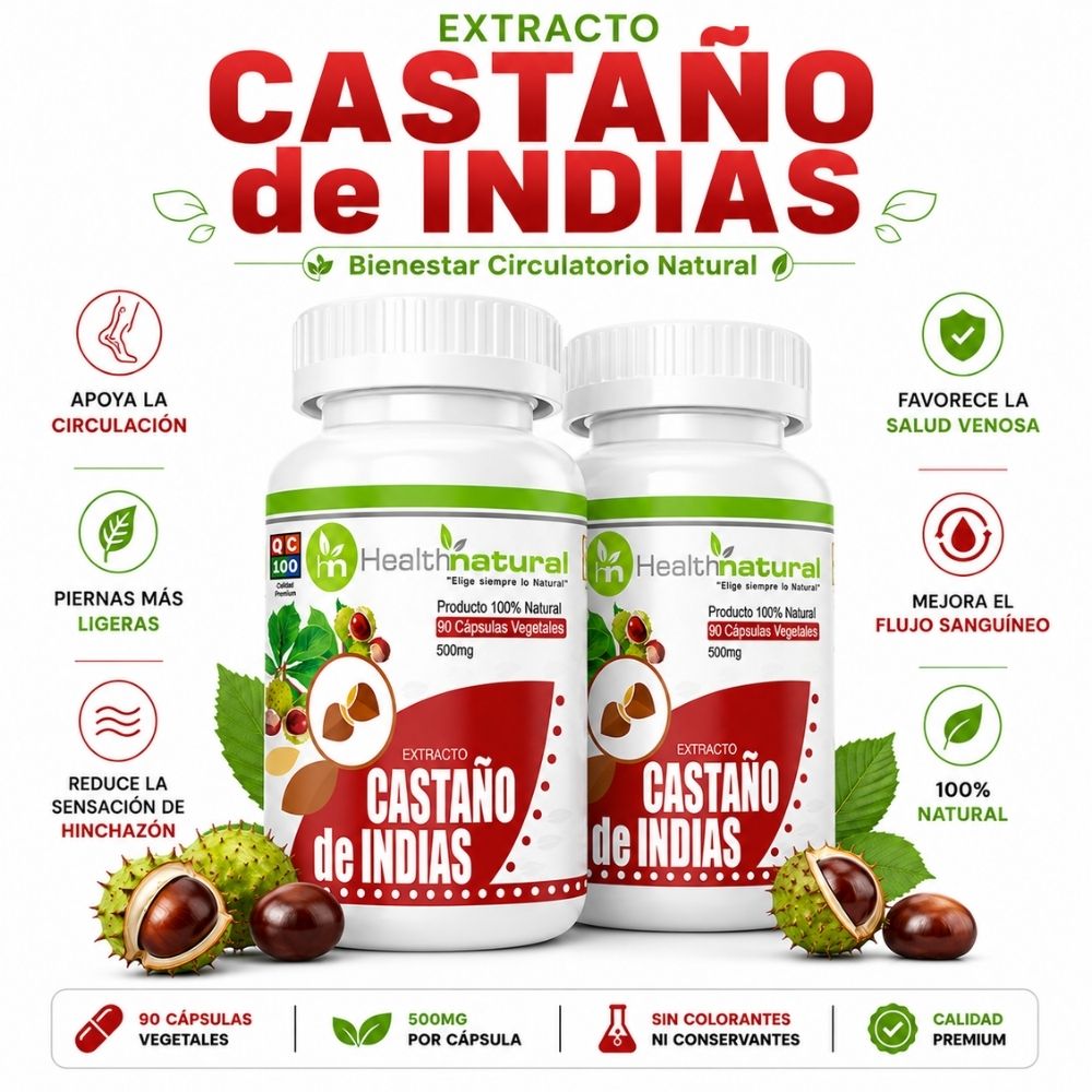 PACK 2 CASTAÑO DE INDIAS HEALTHNATURAL 1000MG