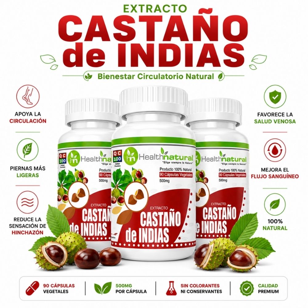 PACK 3 CASTAÑO DE INDIAS HEALTHNATURAL 1500MG