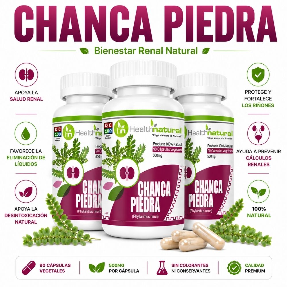 PACK 3 CHANCA PIEDRA HEALTHNATURAL 1500MG