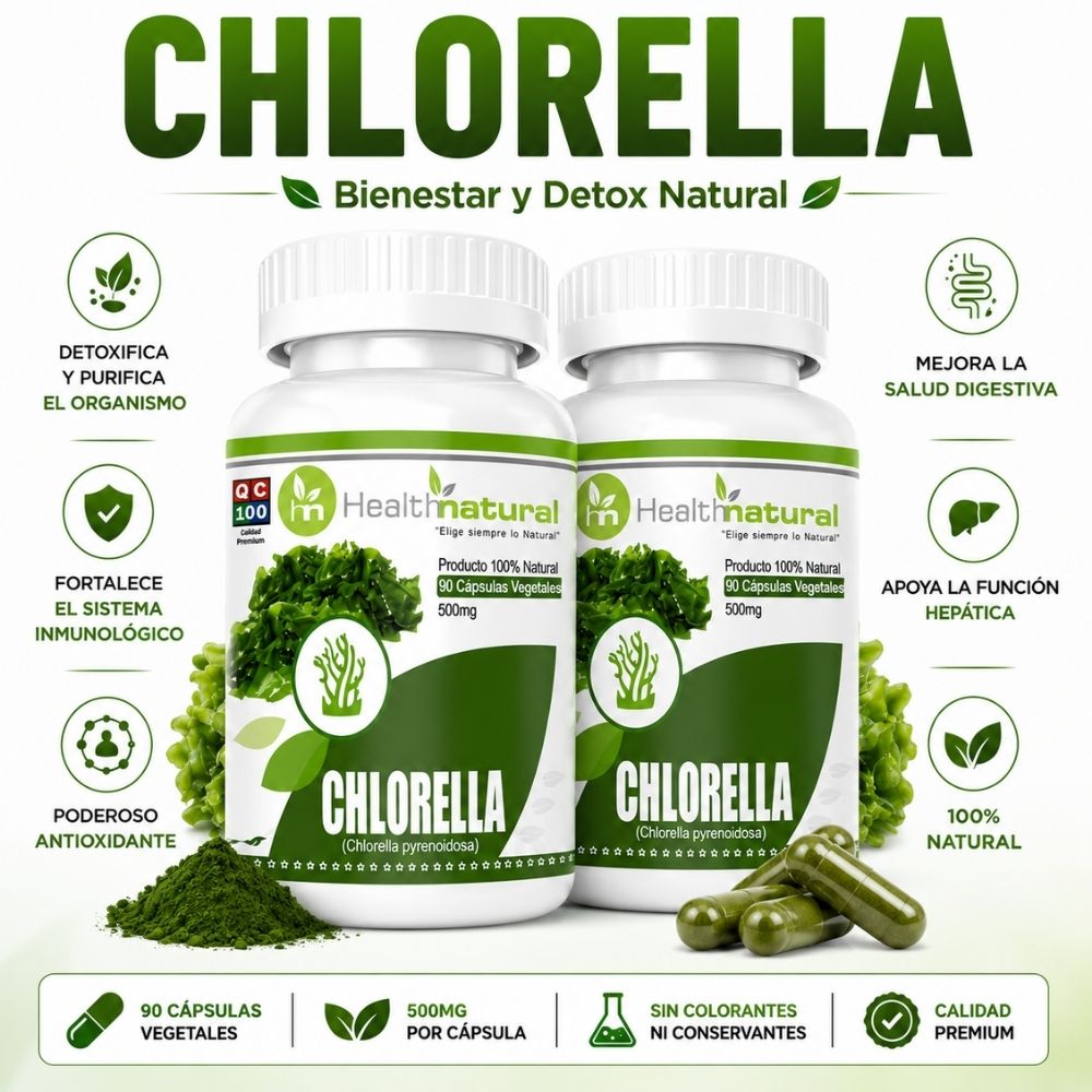 PACK 2 CHLORELLA HEALTHNATURAL 1000MG