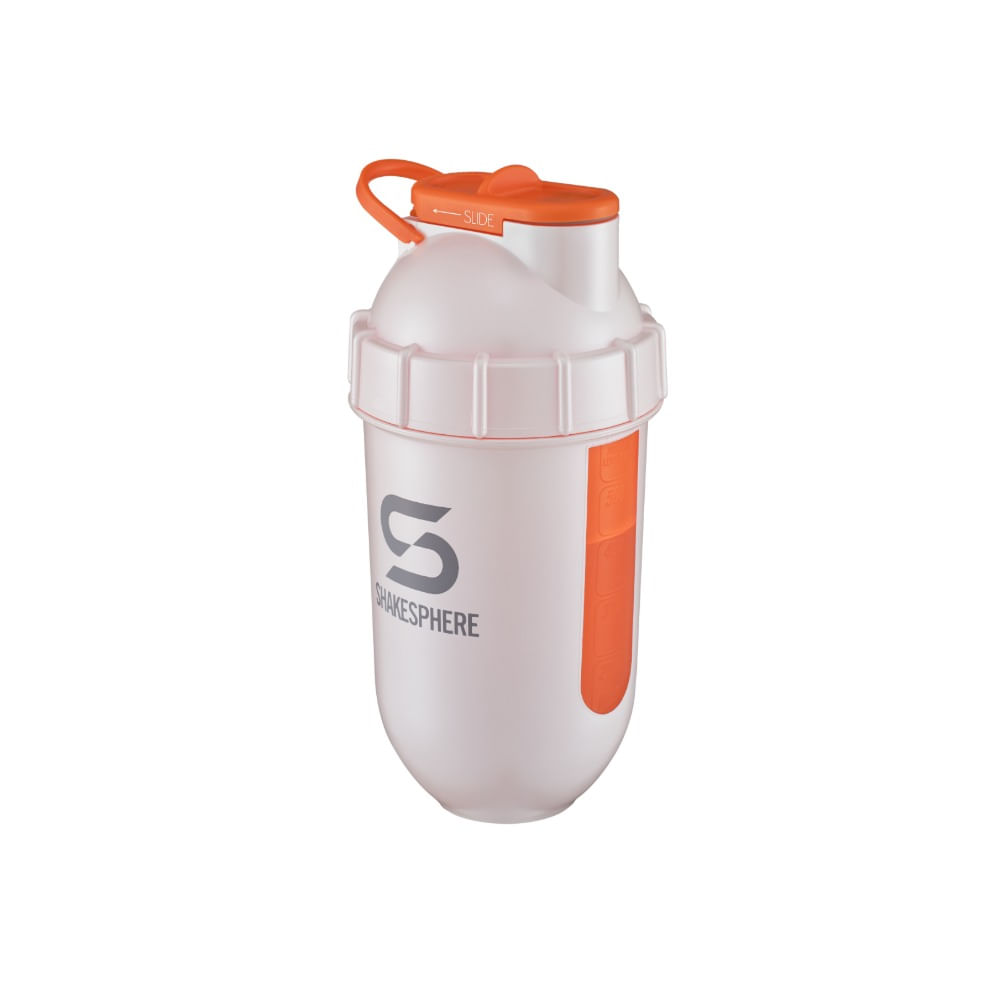 Shaker Bottle Shakesphere Tumbler, View, Pearl White/orange Window Shakesphere Tumbler, View, Pearl White/orange Window
