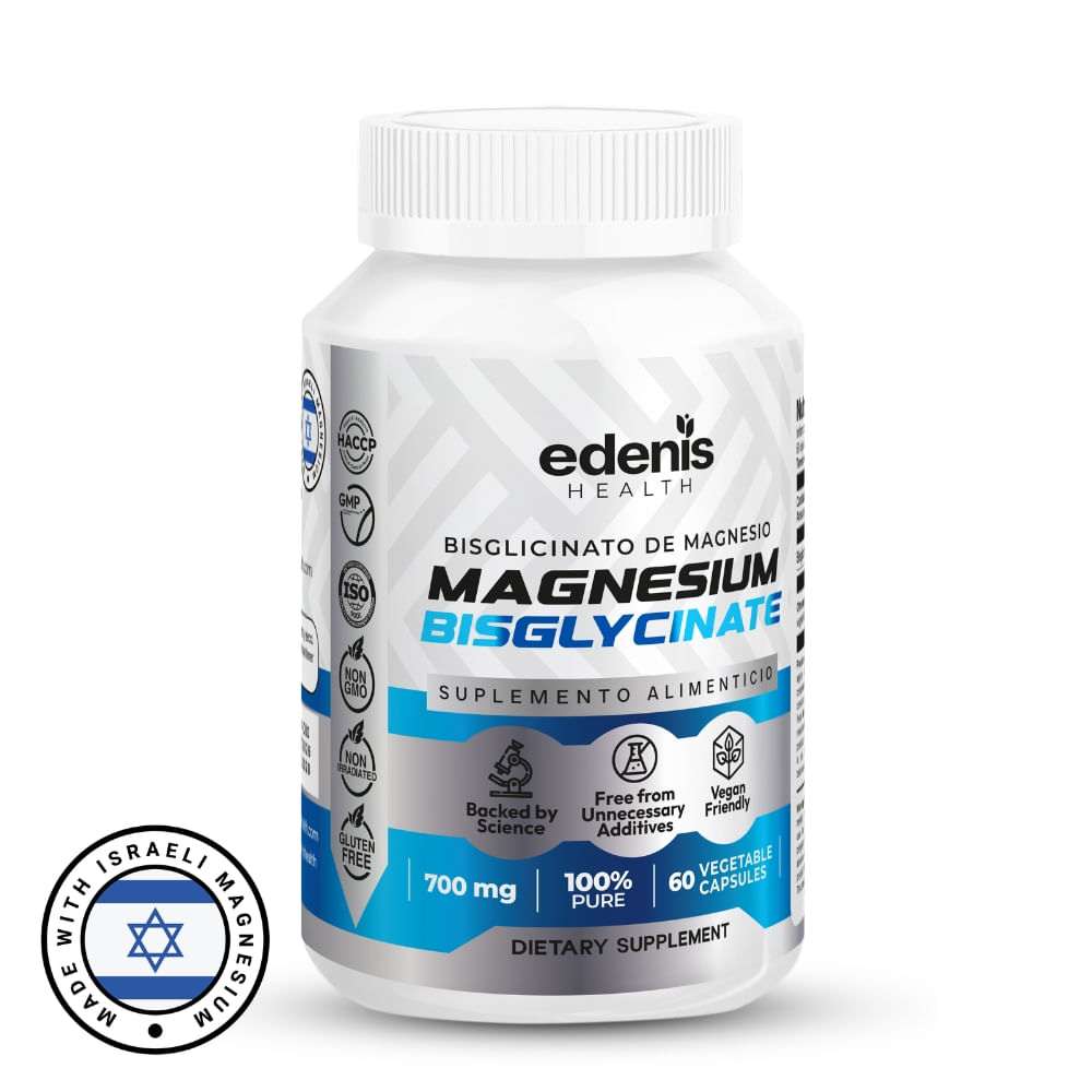 Bisglicinato de Magnesio Edenis Health 60 Cápsulas