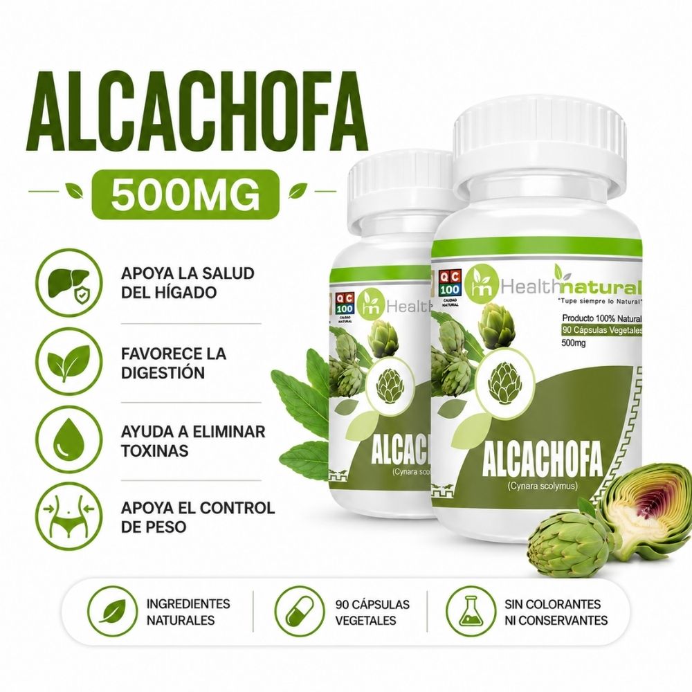 PACK 2 ALCACHOFA HEALTHNATURAL 1000MG
