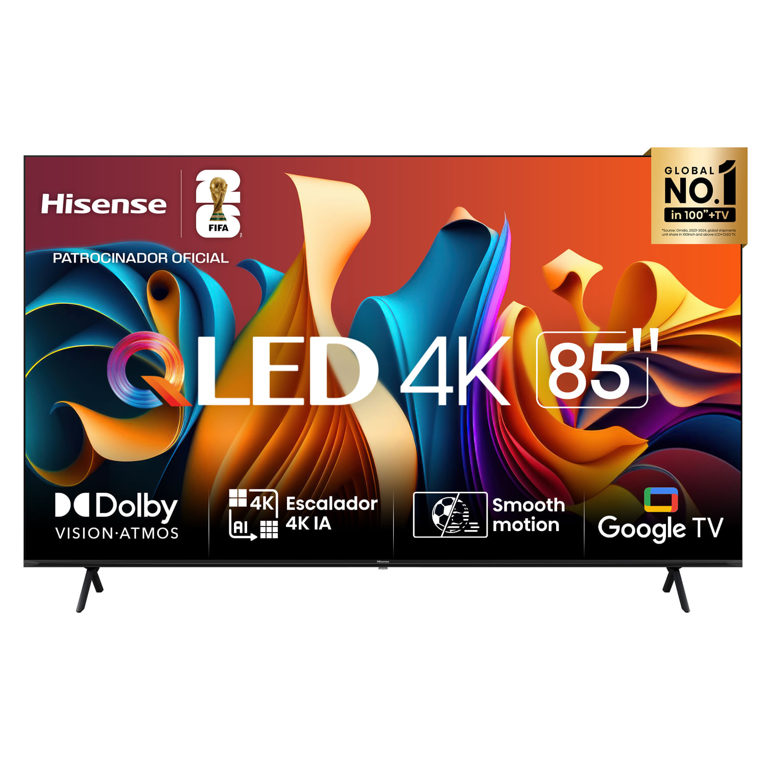 Televisor Hisense 85"" 85Q6N 4K UHD Hi-QLED  Google Tv