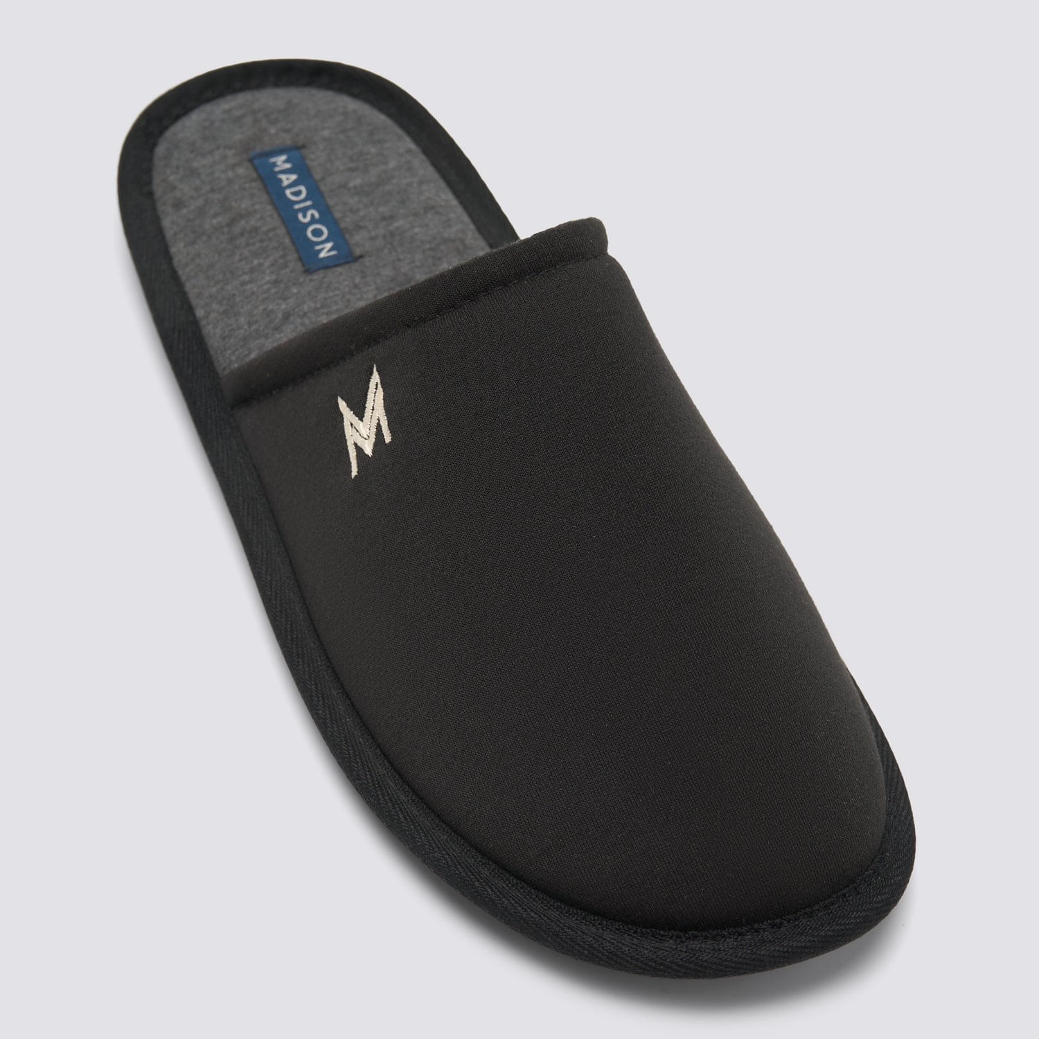 Pantufla Hombre Basica Madison Negro Talla L/XL
