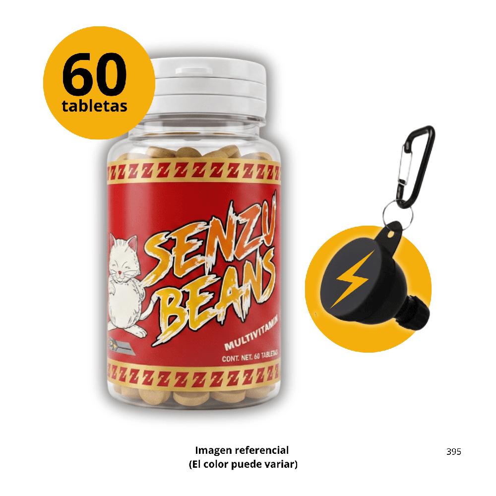 Senzu Beans Formula Revitalizador Saiyan Labz con portasuplementos de regalo