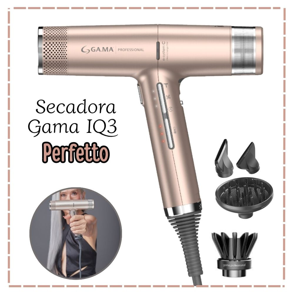 Secadora GAMA Profesional IQ3 Perfetto 220v - PINK
