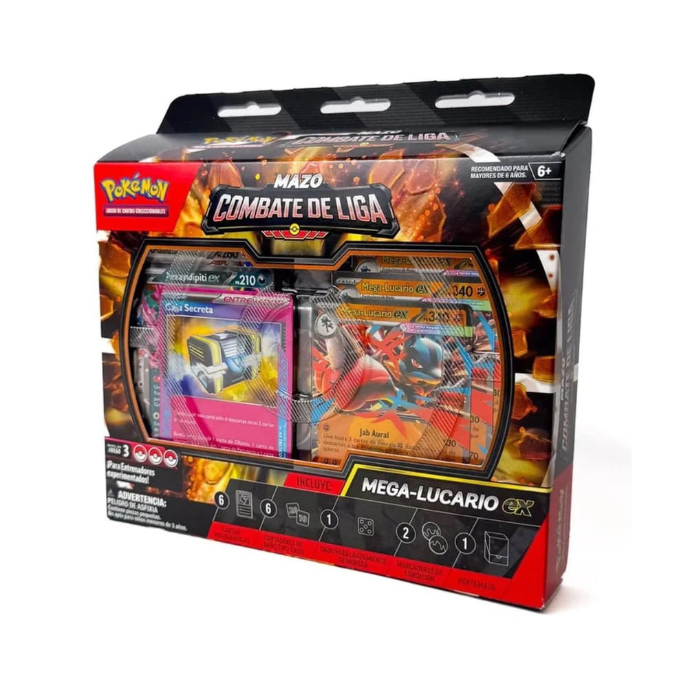 Pokémon TCG Mazo Combate de Liga Mega-Lucario Ex Español