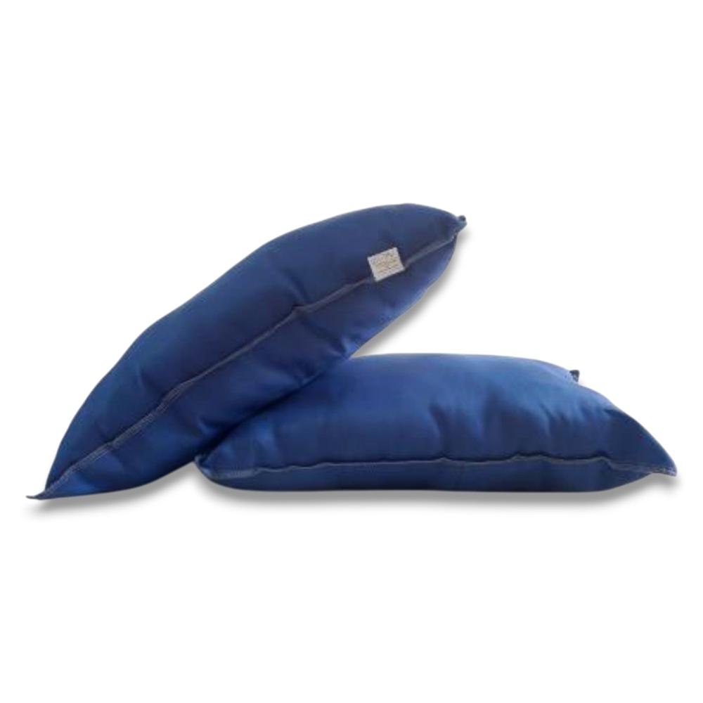 Pack 2 Almohadas Nuth Microfibra Poliéster Confort - Azul Arlin 60 X 40 10000344