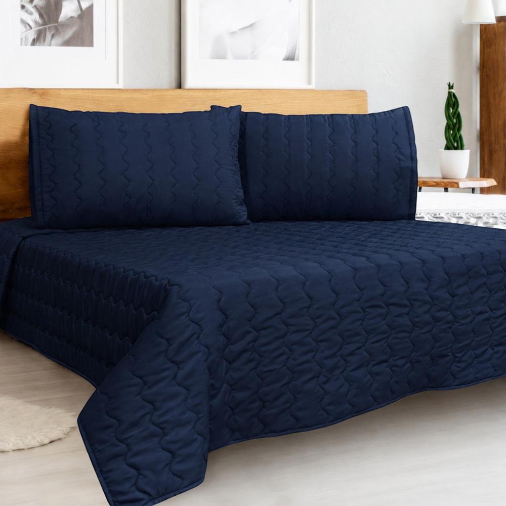 Cover Thin 150 Hilos Microfibra Confort / Azul Marino Arlin 10000383