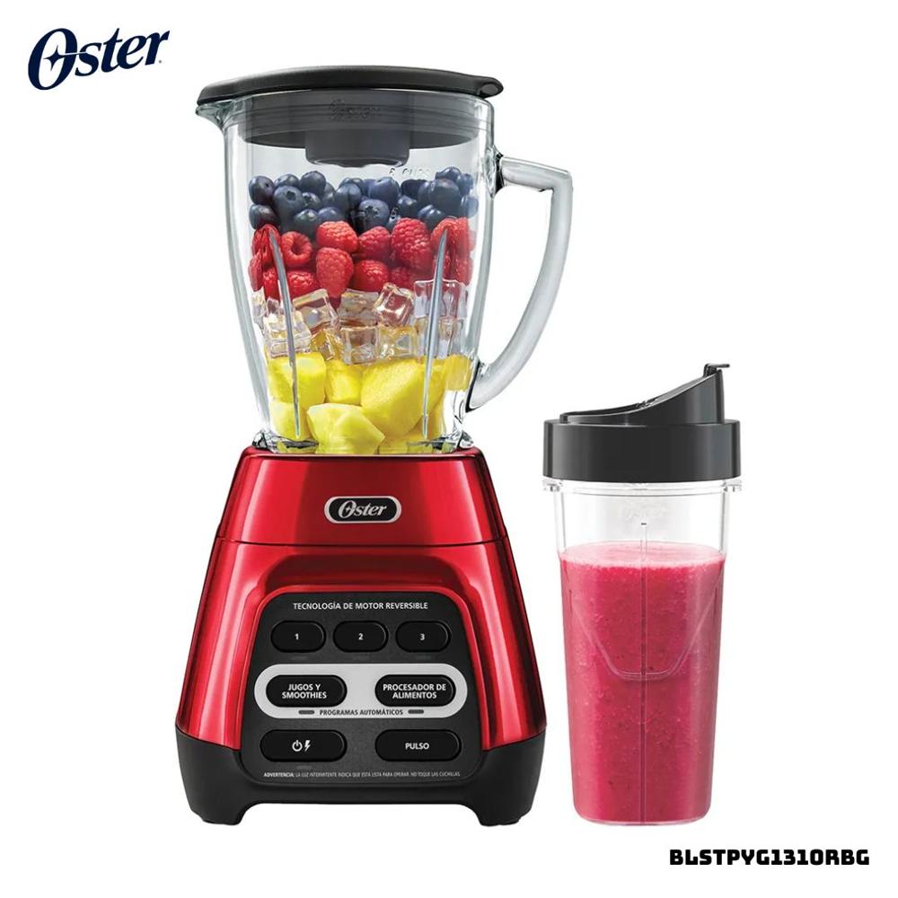 LICUADORA OSTER 3 VELOCIDADES 1000W REVERSIBLE ROJA - BLSTPYG1310RBG