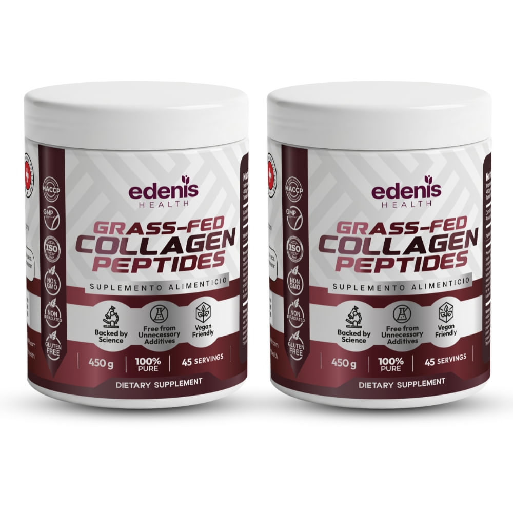 Pack 2 Péptidos de Colágeno Grass-Fed Edenis Health 450 G