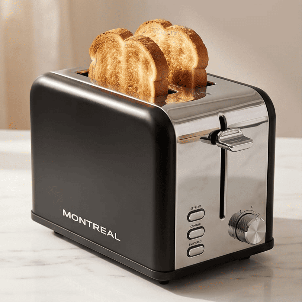 Tostadora de 2 rebanadas Montreal TD-1411 más 2 clips de Regalo