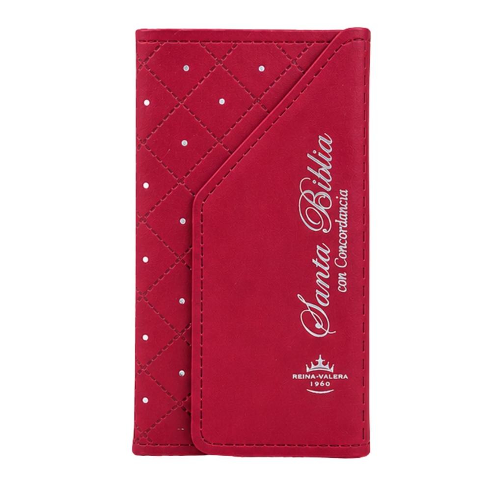 Biblia Reina Valera 1960 Cartera Roja con tapa imantada