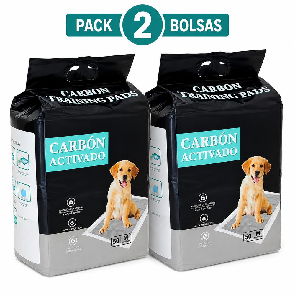Training Pads Pañales Carbón Activado Medium Talla M 60x45cm