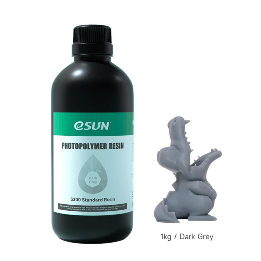 Resina estandar S200 gris 1 kg para impresora 3D LCD